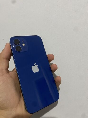 телефон 12: IPhone 12, 64 ГБ, Синий, 77 %