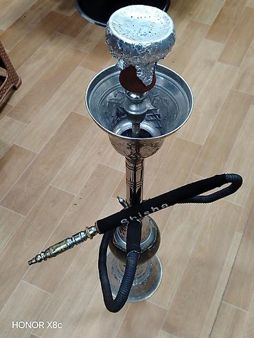 shisha: Metall nərgilə (shisha) komplekti - Klassik dizaynlı, naxışlı metal — 2