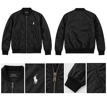 Мужская куртка, M, Polo Ralph Lauren, Б/у, цвет - Черный, Бесплатная доставка