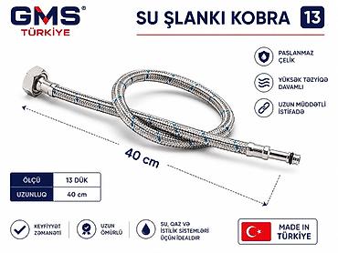Новое на lalafo: GMS Türkiye “Su Şlanqı Kobra” – 13 düymlük ölçü, 40 sm uzunluq. (1.70 — 1