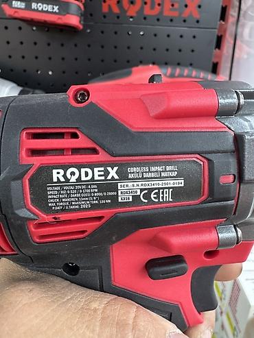 Ударные дрели: Аккумуляторная ударная дрель-шуруповерт RODEX RDX3410 - Тип — 4