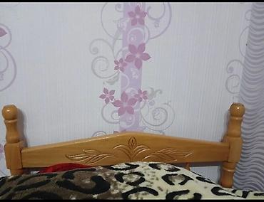 Çarpayılar: Tek nəfərlik taxta çarpayı - Material: Təbii ağac (şlaqı və oymalı — 2