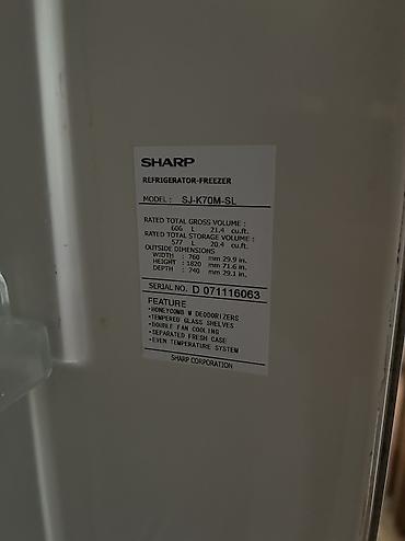 sharp soyuducu servis: Sharp soyuducu satılır. Böyük həcmli, motoru tam işləkdir. Yeganə — 3
