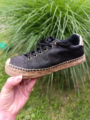 crne sandale na platformu: Espadrile, Replay, 37