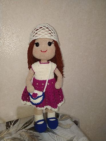 Uşaq dünyası: Əl işi toxunma kukla - Material: pambıq sapla amigurumi texnikası ilə — 1