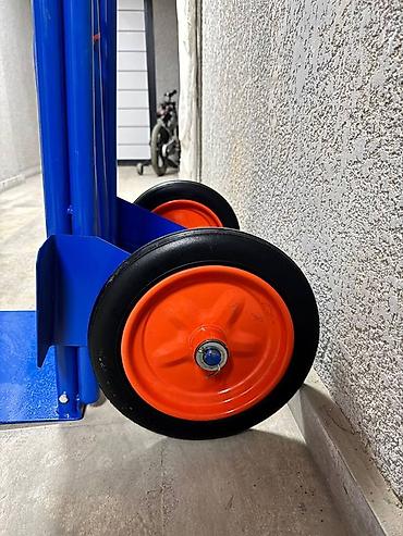 Садово-строительные тачки и тележки: Садово-строительная тачка и тележка, Стальная, Двухколесная, Новый, В розницу — 9