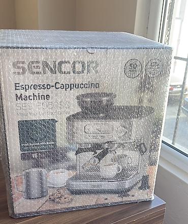 coffe aparati: Qəhvə maşını Sencor, Yarımavtomat, Su qabı ilə, İşlənmiş — 2