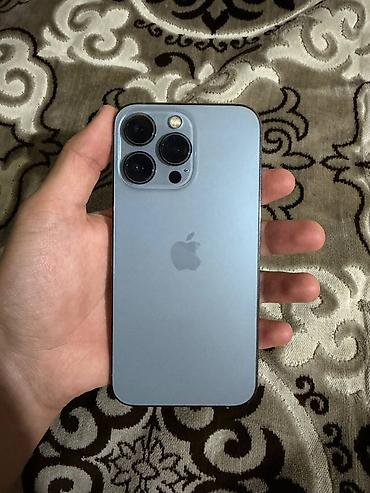 IPhone 13 Pro, Б/у, 128 ГБ, Sierra Blue, Зарядное устройство, Чехол, Кабель, 78 %