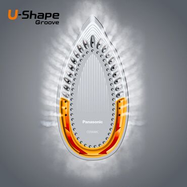 Утюги: Утюг Panasonic, Паровой, Титановый, Автоотключение, Вертикальное отпаривание, Противокапельная система — 2