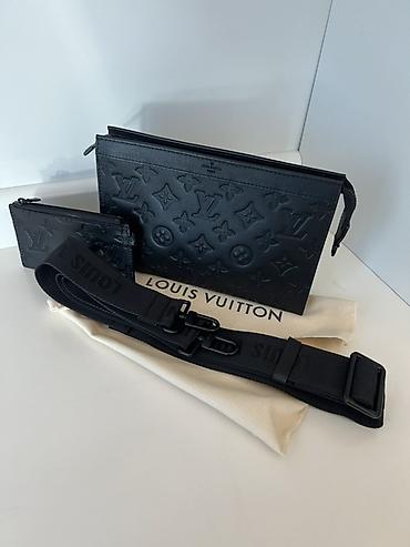 sumka 2020: Louis Vuitton Gaston Wearable Wallet — Monogram Shadow, qara (yeni) — 1