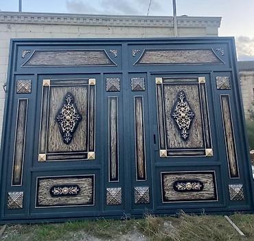 heyet qapilari: Zavod istehsalı dekorativ dəmir darvazalar - Material: qalın metal — 3
