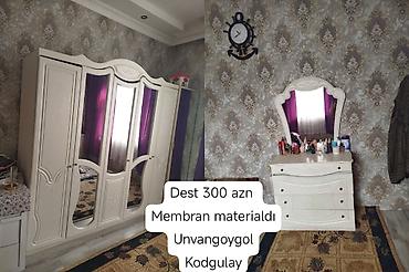 Membran materialdan hazırlanmış yataq otağı dəsti. Tərkibi: - 4