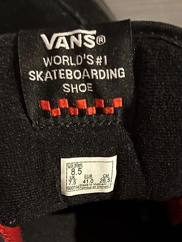yeezy foam: Мужские кроссовки, 41, Vans, Б/у, цвет - Черный, Самовывоз — 6