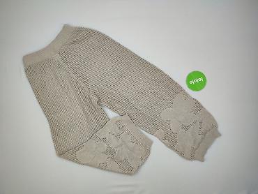 bluzki do dzwonow: Ażurowe spodnie damskie Burro - Marka: BURRO - Kolor: beżowy/piaskowy — 3