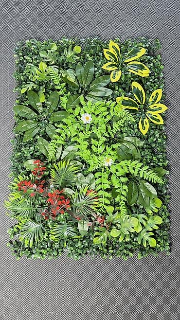 divar panel: Dekorativ süni yaşıl divar panelləri - Material: yüksək keyfiyyətli — 2