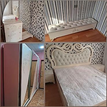 oturaca: Yataq otağı dəsti – 350₼ Tərkibi: - İki nəfərlik çarpayı – yumşaq — 1