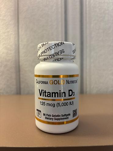 California Gold Nutrition Vitamin D3 – qida əlavəsi - Dozaj: 125 mcg