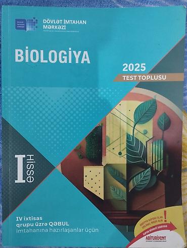 Kitablar və jurnallar: Məhsul: “Biologiya – 2025 Test Toplusu”, I hissə Xüsusiyyətlər: - — 1