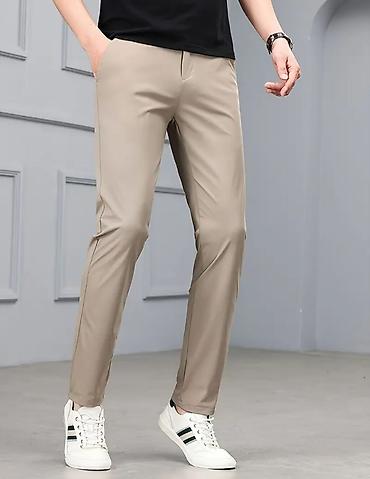 слаксы: Мужские брюки, Стандарт, Massimo Dutti, Новый, цвет - Бежевый, Платная доставка, Самовывоз — 2