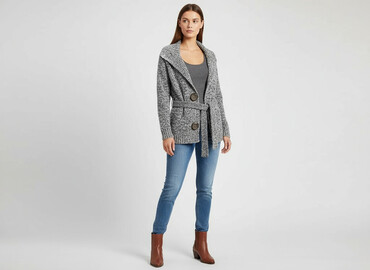 wełniane sukienki: Women`s knitwear, size M