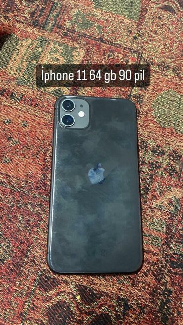apple iphone se: IPhone 11, 64 GB, Qara, Face ID