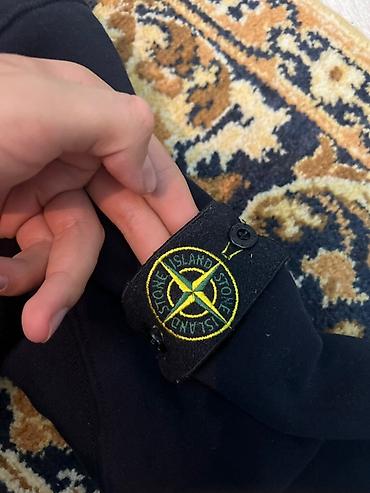 стон айленд: Свитшот Stone Island, чёрный - Модель: классический свитшот без — 4