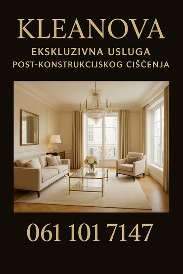 Biznis usluge: ### **✨ KLEANOVA – Kada čistoća postane luksuz! ✨** 🔹 **Imate — 20