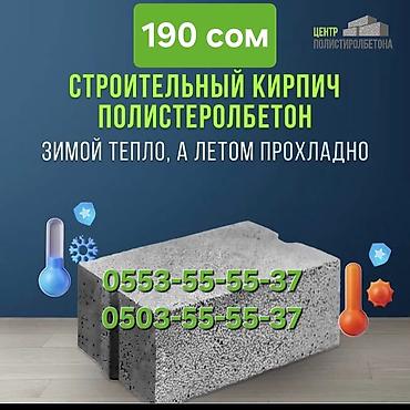 Кирпич, строительные блоки: Строительный кирпич из полистиролбетона - Теплоизоляционный материал — 1