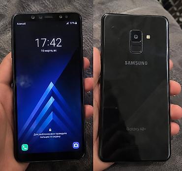 Samsung Galaxy A8 Plus 2018, 32 GB, rəng - Qara, İki sim kartlı