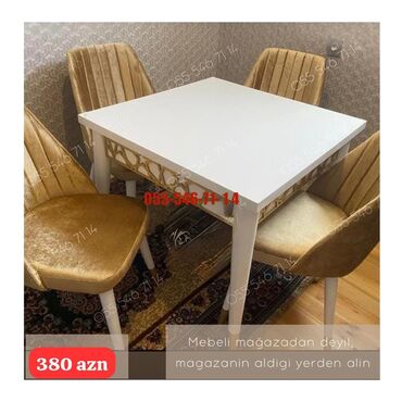 Masa və oturacaq dəstləri: Mətbəx üçün, Yeni, 4 stul lalafo.az -da Masa və oturacaq dəstləri: Mətbəx üçün, Yeni, 4 stul