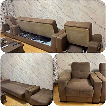 Endirim edildi‼️Açılan + bazalı divan dəsti. Satılır 230 azn. Seliqəli