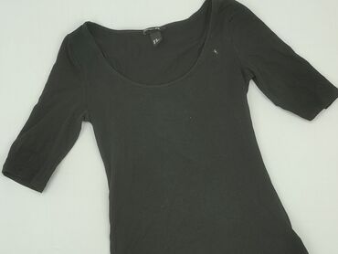 czarne t shirty z napisem: H&M, XS, стан - Хороший