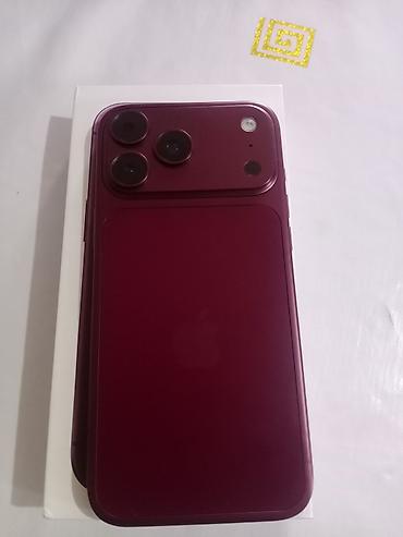 samsung 128: IPhone 18 Pro Max, Б/у, 1 ТБ, Бордовый, Кабель, 100 % — 6