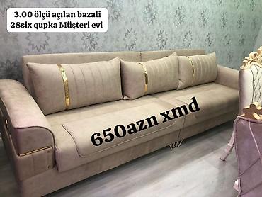 3.00 m ölçüdə açılan-bazalı divan - Ölçü: 3.00 m - Açılan mexanizm