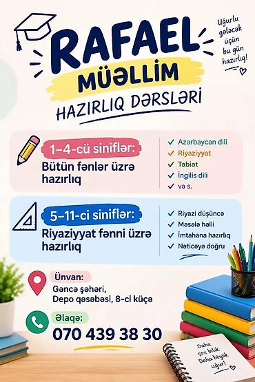 cin dili kurslari: Repetitor, Riyaziyyat, Azərbaycan dili, İmtahanlara hazırlıq — 2