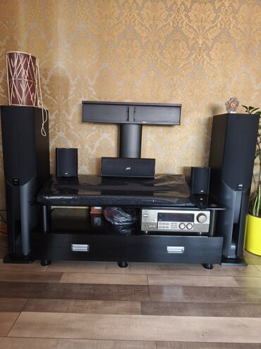 колонки яндекс: Продаю домашний кинотеатр JVC 5 колонок с усилителем. тумба под