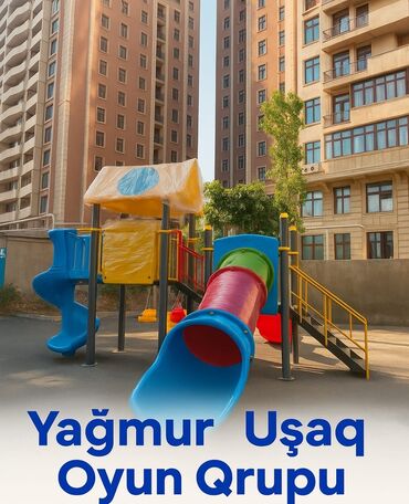 Manejlər: "Yağmur Plastik" firması olaraq keyfiyyətli uşaq oyun parklarını
