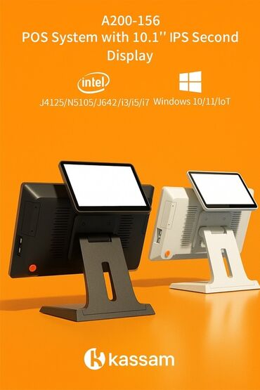 машинка для счета денег: Kassam A200-156 POS sistemi – 10.1" IPS ikinci ekranlı, güclü və