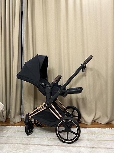 Прогулочная коляска Cybex Priam (линейка Platinum), цвет Deep Black с