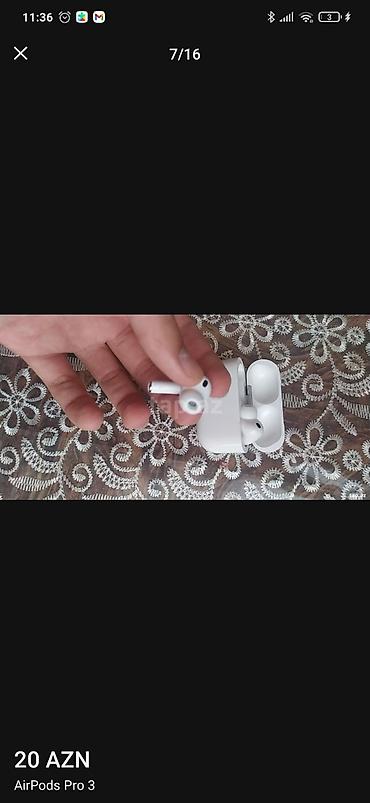 Qulaqcıqlar: Yeni Simsiz (Bluetooth) Qulaqcıqlar, Apple, rəng - Ağ — 7