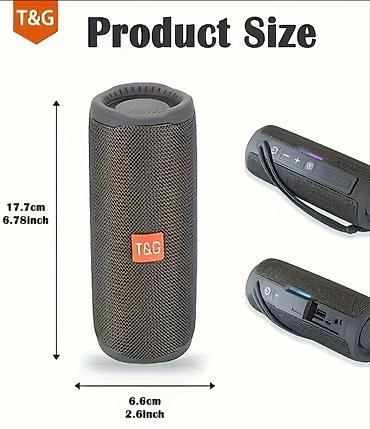 dji mini mic: Портативная Bluetooth‑колонка цилиндрической формы с тканевой — 2