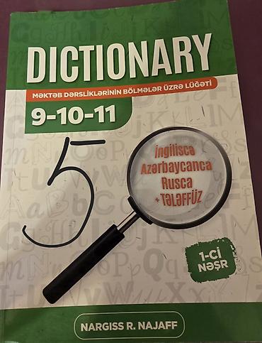 informatika kitab: Nərgiz Nəcəf lüğət kitabı satılır.Kitab səliqəli şəkildə istifadə — 1