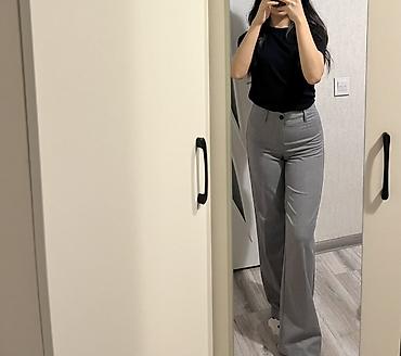 şalvar ölçüləri: Şalvar, Bershka, rəng - Boz — 2