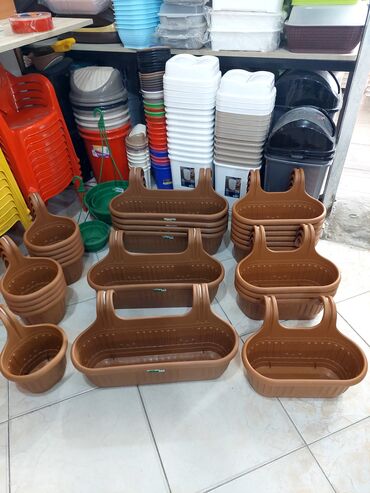 Bitkilər üçün dibçəklər: Dibcek qabi yuvarlaq gul qabi yuvarlaq dibcekqabi kvadrat gul qabi — 22