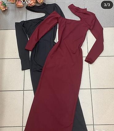 Haljine: Haljine vise modela sa elastinom. Bez,crna,borda,roza,puder — 11