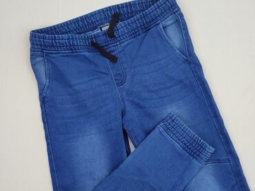 czarne spodnie woskowane z wysokim stanem: Jeans, Pepperts!, 12 years, 152, condition - Very good