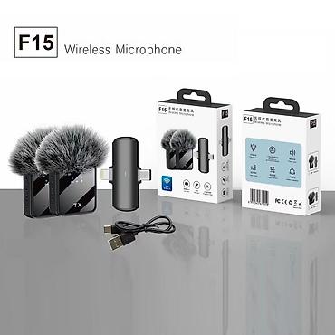 mikrafon: Kateqoriya: Mikrofonlar Brend: No Brand Model: F15-2 Cuff microphone — 1