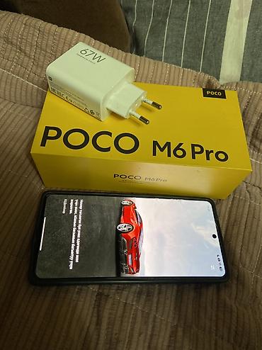 Poco M6 Pro 5G, Б/у, 256 ГБ, цвет - Черный, 2 SIM