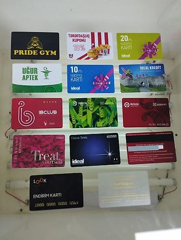 reklam tablosu: Plastik kartların istehsalı və çapı Təklif: - Bank kartı formatında — 2