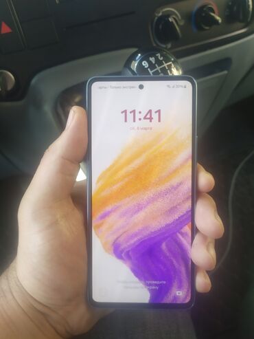 telefon alan: Samsung Galaxy A53, 256 GB, rəng - Göy, Barmaq izi, Face ID